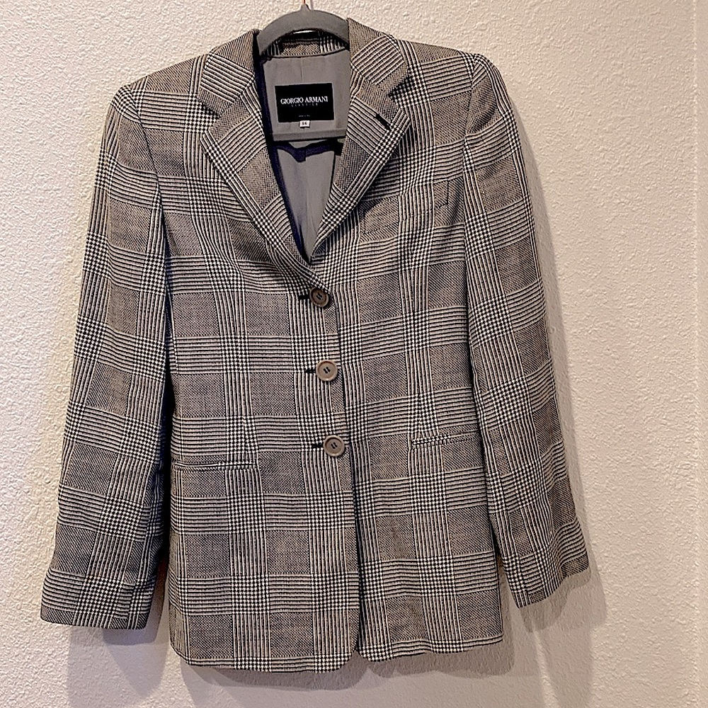 🖤Armani‎ houndstooth blazer